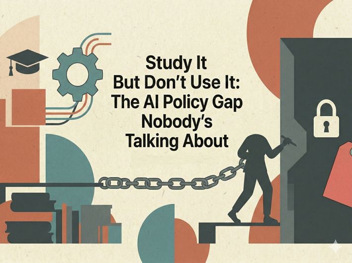 Study It But Don't Use It: The AI Policy Gap Nobody's Talking About